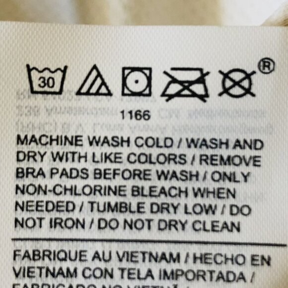 Athleta Vital Bra Racerback Sports Bra Size L Best for A-C cup with Pads White - Picture 12 of 12